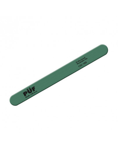 Puf, Пилка для ногтей прямая, зеленая, 150/180