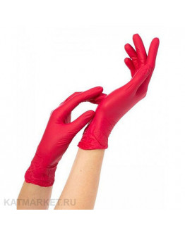 NitriMax Перчатки нитриловые, красные M 100шт