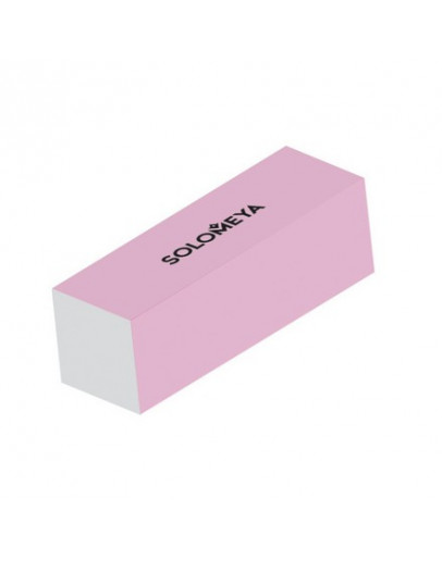 Solomeya, Блок-шлифовщик для ногтей «Нежный», розовый, 120