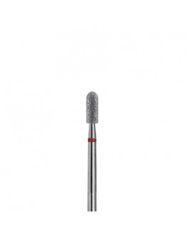 Planet Nails, Фреза алмазная цилиндрическая закругленная, 3,1 мм, 5 шт/уп