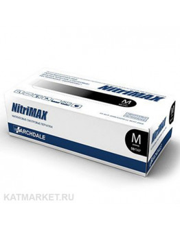 NitriMax Перчатки нитриловые, черные M 100шт