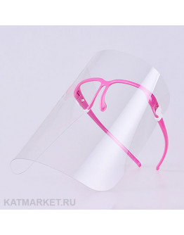 Щит защитный прозрачный 4шт, розовая оправа