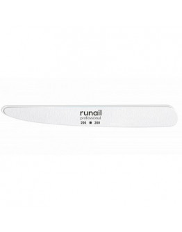 Набор, ruNail, Пилка для искусственных ногтей, белая, нож, 200/200, 10 шт.