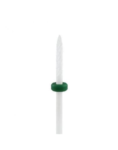 Ice Nova, Фреза керамическая «Цилиндр», D=2,3 мм, тонкая, заостренная, зеленая