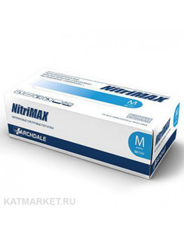 NitriMax Перчатки нитриловые, голубые M 100шт