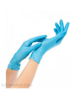 NitriMax Перчатки нитриловые, голубые M 100шт