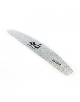 AWIX Professional, Пилка для ногтей «Лодочка», серая, на вспененной основе, 180/240